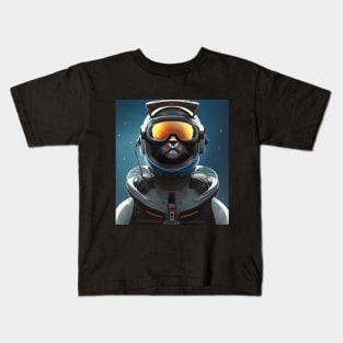 Cat Space Pilot Kids T-Shirt